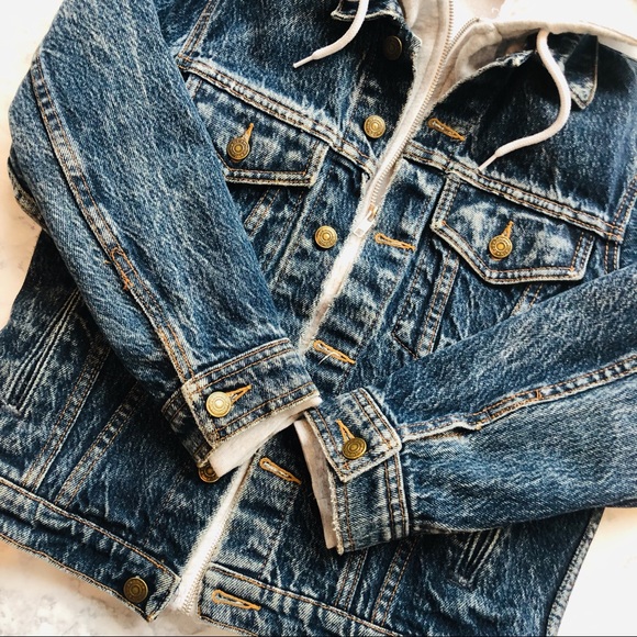 ⭐️Vintage 80s Blue Jean Jacket Acid Wash Denim - Picture 5 of 8